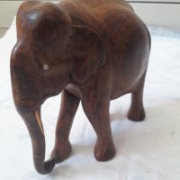 Дървена статуя слон масив, снимка 2 - Декорация за дома - 31464149