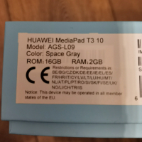Таблет Huawei Media Pad T3 10, AGS-L09, Quad Core, 9.6", 2GB, снимка 7 - Таблети - 36389825