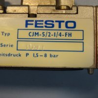 пневматичен разпределител Festo CJM-5/2-1/4-FH Solenoid Valve, снимка 6 - Резервни части за машини - 37514042