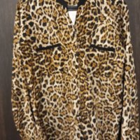 Турска чисто нова тигрова риза луксозна официална тънка  с дълъг ръкав, снимка 2 - Ризи - 37246892