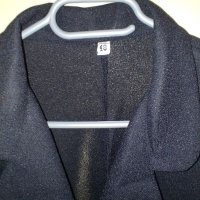 Лятно черно сако, размер 48, снимка 3 - Сака - 40448023