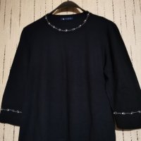 ЕЛЕГАНТНА БЛУЗА С ДЕКОРАЦИЯ РАЗМЕР XL, снимка 2 - Блузи с дълъг ръкав и пуловери - 30625435