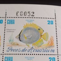 Пощенски марки АКВАРИУМНИ РИБКИ чисти без печат поща КУБА за КОЛЕКЦИЯ 37893, снимка 4 - Филателия - 40454586