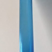 маркирана Handmade синя стъкло ваза, снимка 2 - Вази - 32164882