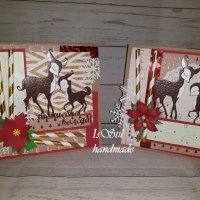 Коледна картичка, ръчно изработени коледни картички, подарък за Коледа