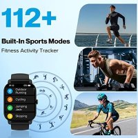 Нов Мултифункционален Smart Watch Смарт часовник 1.85 инча Водоустойчив Android iOS , снимка 7 - Смарт гривни - 42712373