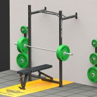 Стойка за клек с комбиниран лост за монтаж на стена - Squat Rack, снимка 1 - Фитнес уреди - 31498818