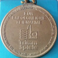 Бронзов медал Trimm Spiele Kegeln 1900, снимка 1 - Антикварни и старинни предмети - 33657655