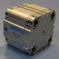 пневматичен цилиндър Festo AEVU-63-25-P-A compact air cylinder, снимка 3 - Резервни части за машини - 40528383