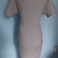 Еластична маркова рокля с падащ ръкав "H&М"®original / унисайз , снимка 6 - Рокли - 29572675