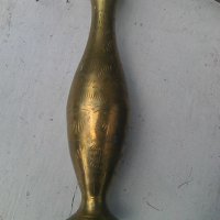 Месингова индийска вазичка, снимка 3 - Други ценни предмети - 42403249