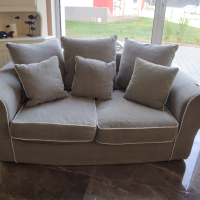Комплект двуместен диван и фотьойл, снимка 4 - Дивани и мека мебел - 42852868