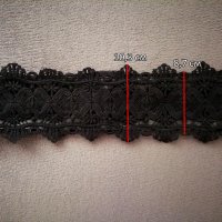 Черен колан/корсет за талия от дантела, еко кожа и ластик, снимка 3 - Корсети, бюстиета, топове - 39555787
