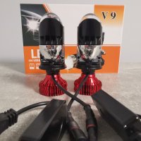 LED мини проектори H4 за основни фарове с лупа, снимка 2 - Аксесоари и консумативи - 38731731