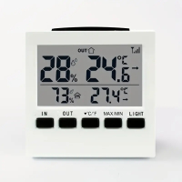 Термометър и хигрометър с външен Сензор от VISTEC  , снимка 4 - Друга електроника - 44622805