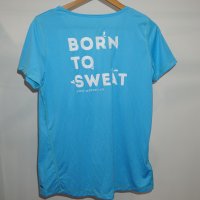 Дамска Спортна Тениска Salomon Born To Sweat Размер L, снимка 4 - Тениски - 42193508