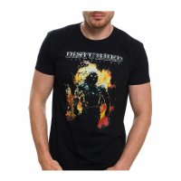  Нова мъжка тениска с дигитален печат музикалната група DISTURBED , снимка 7 - Тениски - 27819658