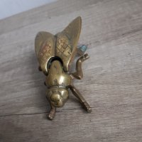 Месингов пепелник муха, снимка 5 - Антикварни и старинни предмети - 38925521