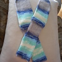 Ръчно плетени мъжки чорапи размер 44, снимка 1 - Мъжки чорапи - 39714576
