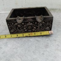 посребрен метален пепелник, снимка 2 - Антикварни и старинни предмети - 30722520