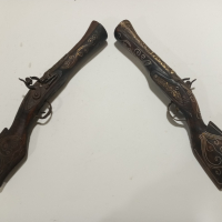 Стар кремъчен пистолет/револвер , снимка 4 - Антикварни и старинни предмети - 44642058