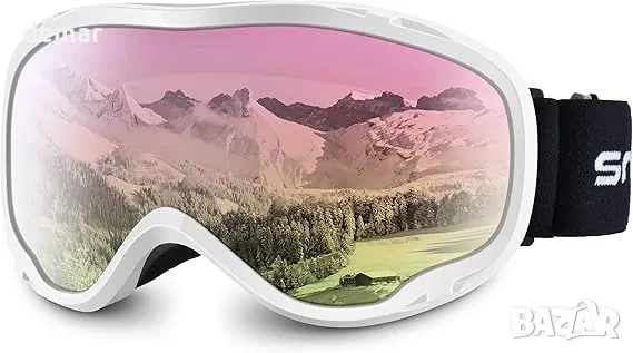 Очила за ски сноуборд Snowledge с UV400 защита, двойна леща с противозамъгляване, снимка 1