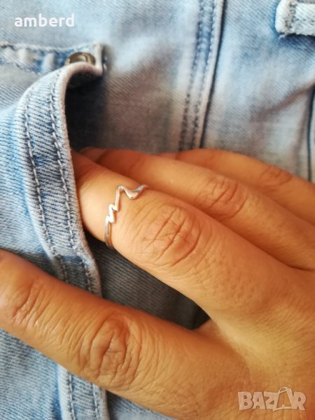 Изключително нежен сребърен пръстен - модел KR024, снимка 1