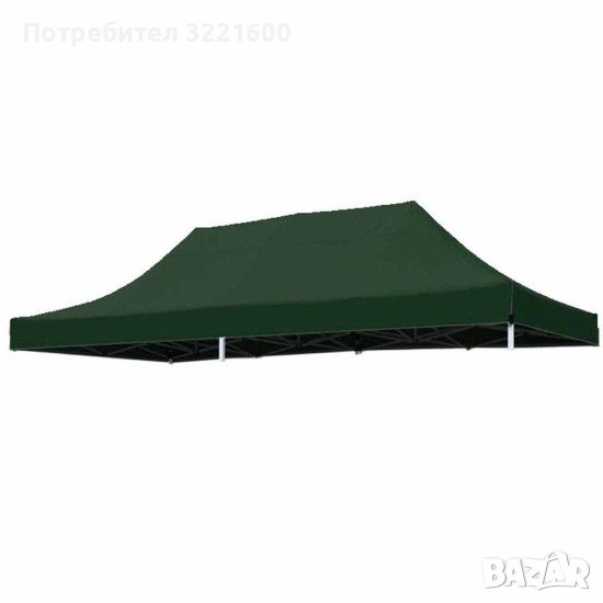 Зелено покривало за шатра 3х6 метра, снимка 1