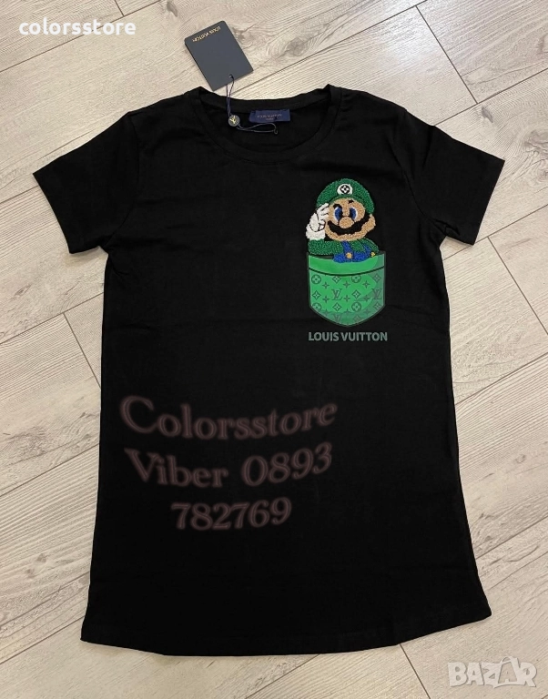Черна тениска Louis Vuitton кодIM103R, снимка 1