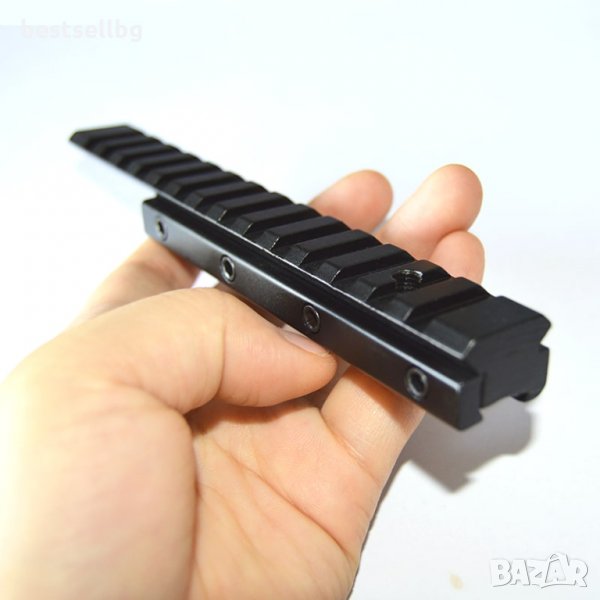 Стойка уивър база пикантини монтаж еърсофт оръжие прицел лазер пушка, снимка 1