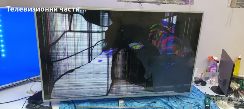 Philips 58PUS8555/12 със счупен екран TPT580F2-PV5D.Q-715GA018-P01-006-003S/715GA006-M0E-B01-005K, снимка 1