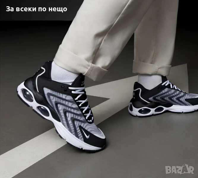 Nike Airmax TW Мъжки Маратонки С Кутия👟Мъжки Спортни Обувки Черно И Бяло Код SM-1, снимка 1