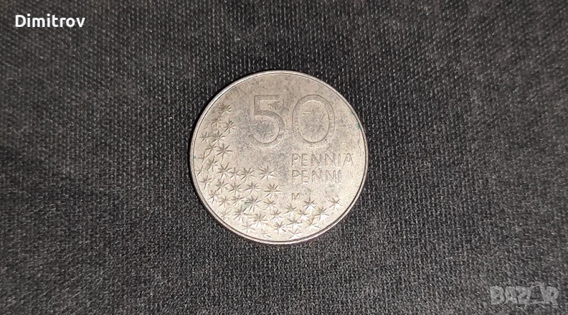 50 финландски пенита (1990), снимка 1