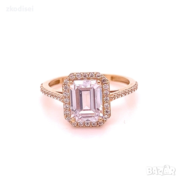 Златен дамски пръстен 2,73гр. размер:52 14кр. проба:585 модел:34477-5, снимка 1