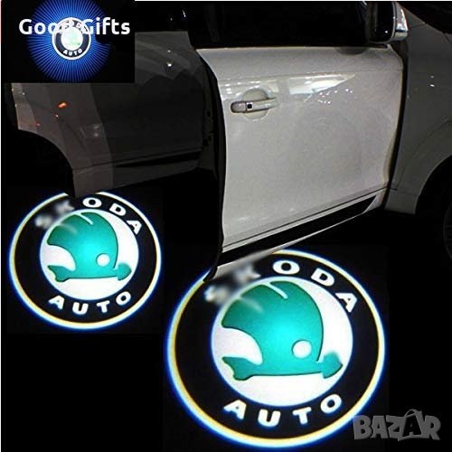 LED logo Безжично лого проектор за врати ШКОДА SKODA, снимка 1