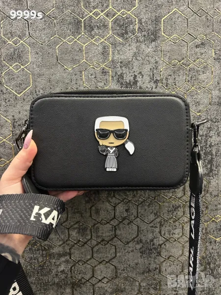Черна чанта Karl Lagerfeld, снимка 1