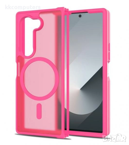 Калъф силикон мат MagSafe / Цикламен / за Samsung Z Fold 6 Баркод : 3132989, снимка 1