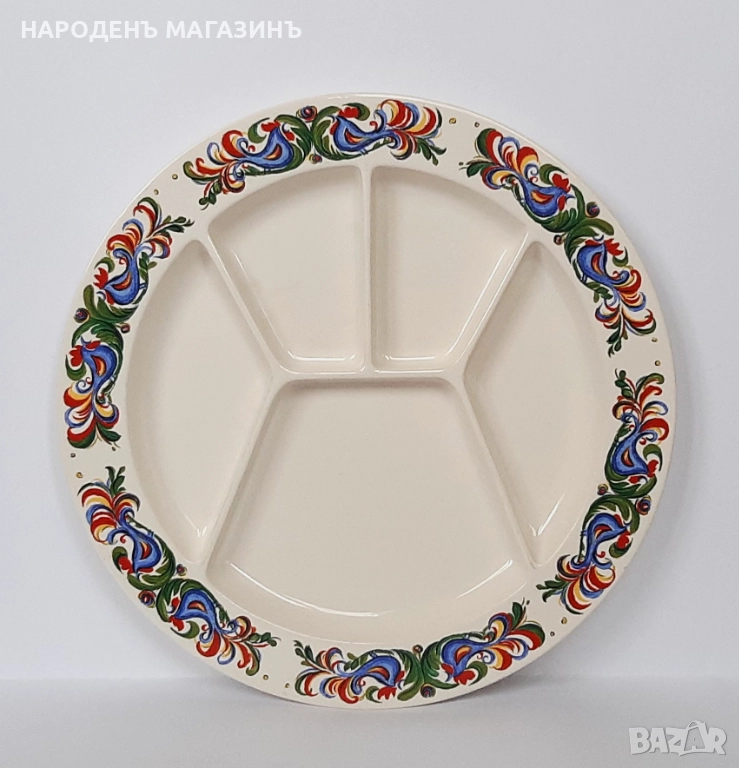 VILLEROY & BOCH - Порцелан плато порцеланов поднос с отделения сервиз цветя , снимка 1