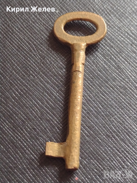 Стар рядък бронзов ключ от соца за мебел,брава,шевна машина за КОЛЕКЦИОНЕРИ 29244, снимка 1