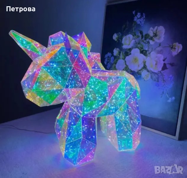 Светещ еднорог/холографен еднорог, снимка 1