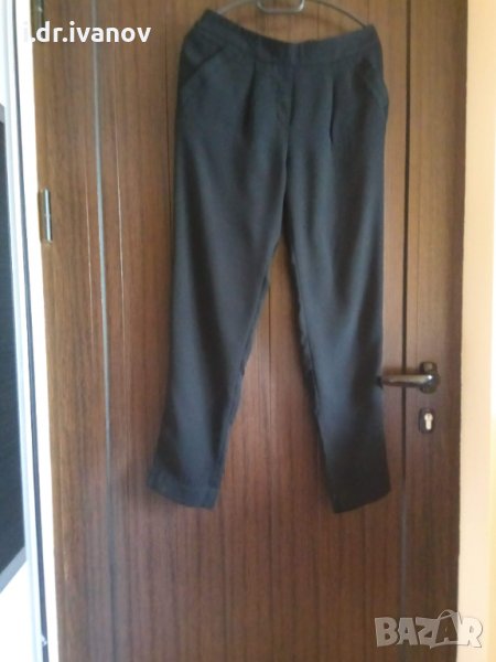 Черен спортен панталон с ластик в кръста  , снимка 1