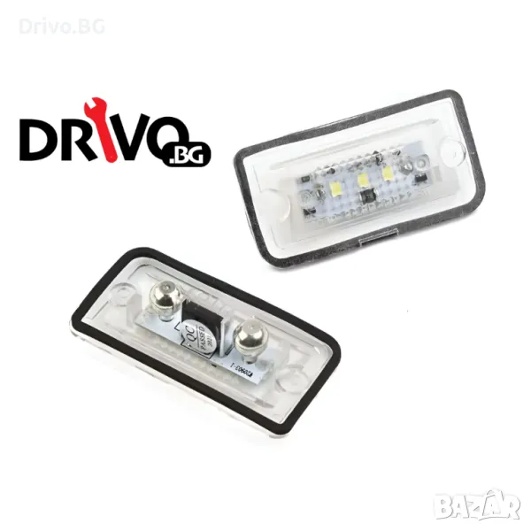 Гаранция!LED Плафони за Номер на Mercedes W203, W209 с Директен Монтаж, снимка 1