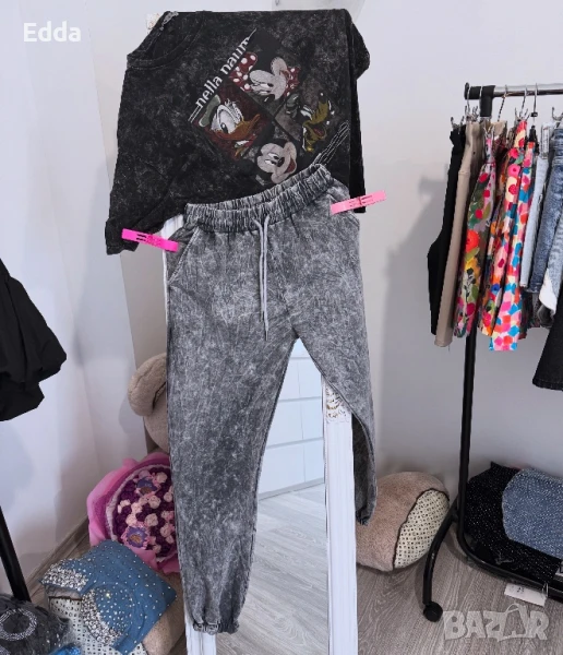 Долнища варен памук с м л, снимка 1