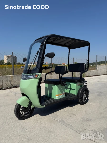 Електрическа триместна триколка ЕТ-09 2000W 72V/20AH с покрив, снимка 1