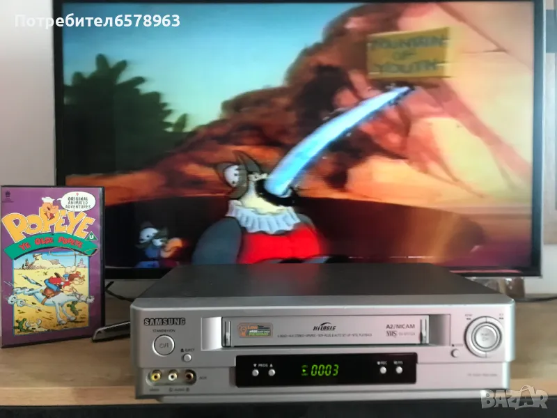 Видеокасета '' Попай моряка ''  VHS, снимка 1