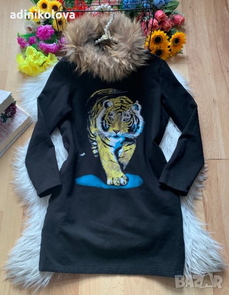 Рокля/туника с естествен косъм, снимка 1