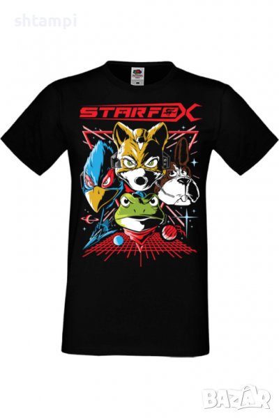 Мъжка тениска Nintendo Star Fox,Игра,Гейм,Геймър,Подарък,Изненада,Повод,Празник,Събитие,Развлечение., снимка 1