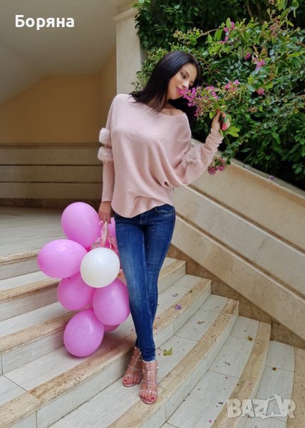 Бутик Vision - Нов розов пуловер кашмир, снимка 1