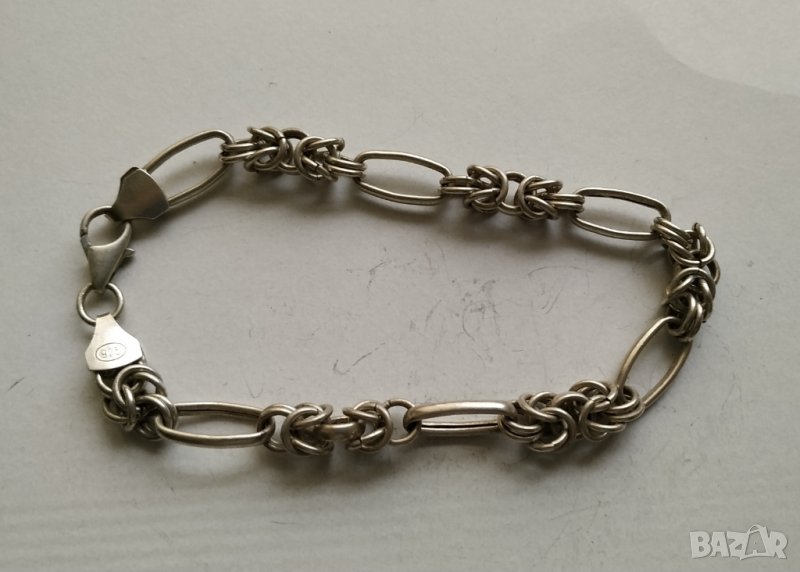 Сребърна гривна, снимка 1