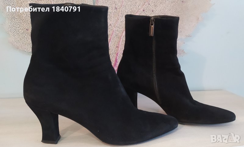 THIERRY RABOTIN черни велурени боти №40, снимка 1